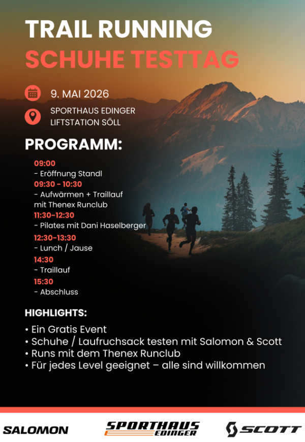 Flyer Trailrunning Schuhtesttag